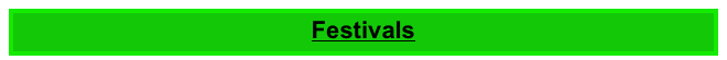 Festivals