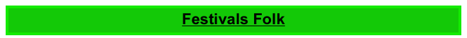 Festivals Folk